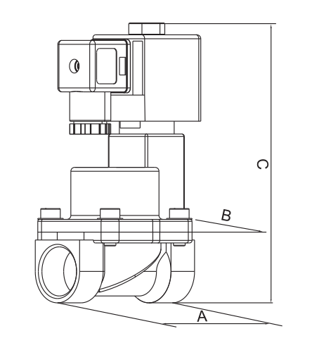 Piston Operated Solenoid Valve Steam Stainless Steel 3/8'' 1/2'' 3/4'' 1'' 0