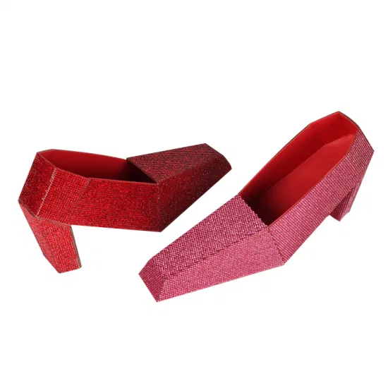 Custom Storage Packaging Gift Shoe Shaped Color Corrugated Cardboard Paper Jewelry Packing Box1