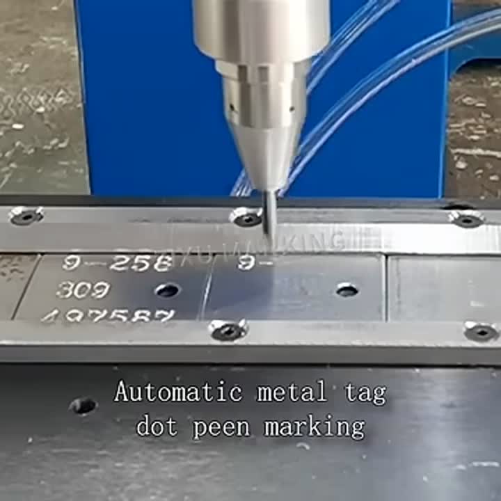 Máquina de marcação de pontos pneumáticos de carregamento automático de mesa
