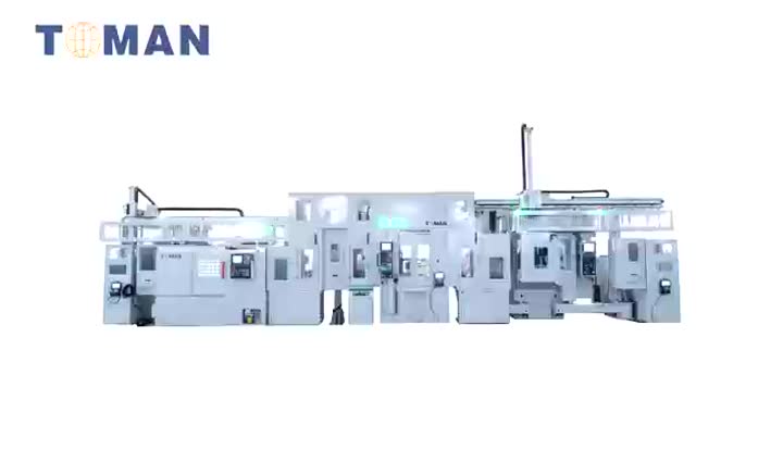 Automatic gear cutting production line