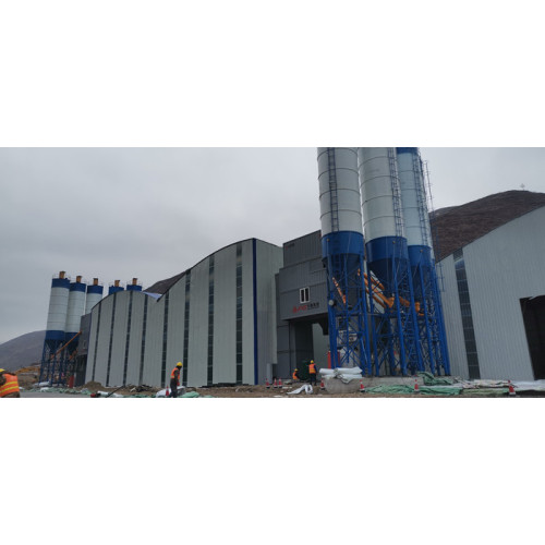 FYG HZS120 Modular Mixing Plants รองรับการก่อสร้างทางหลวง Mawu-Xizhai Highway