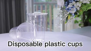 Disposable Bubble Tea Cups 360ml-700ml Transparent RPET Plastic with Lids1