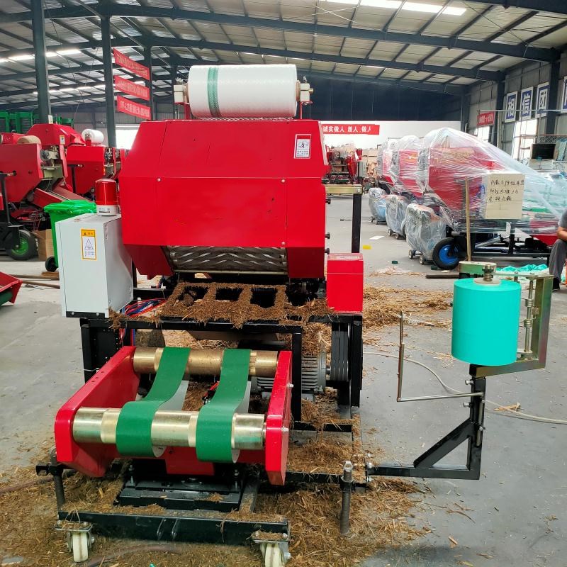 Video of semi-auto silage baler machine