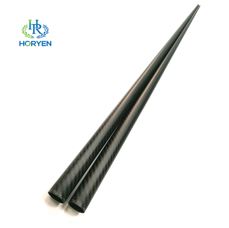 matte tapered carbon fiber tube