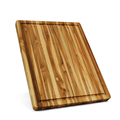 Reversible Teak Wood Cutting Board with Juice Groove and Hand Grips1