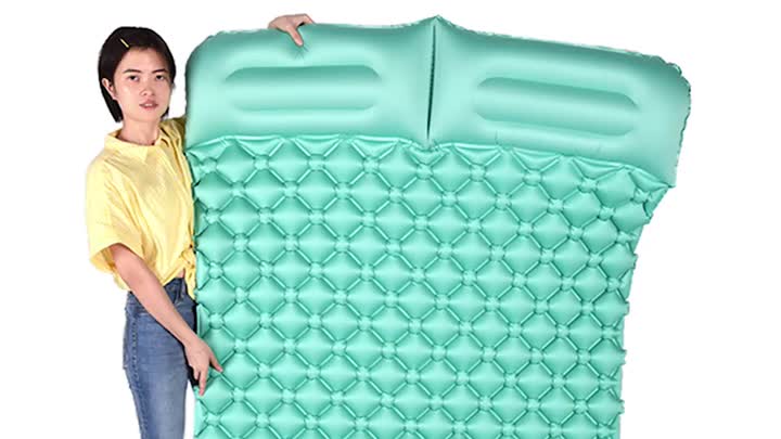 Acampamento mochila compacta ultraleve dormir ar almofada