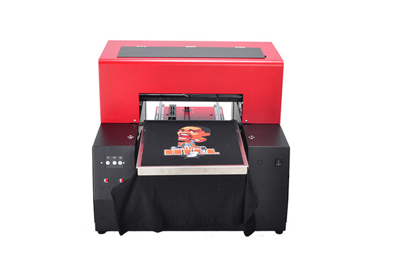 Black t shirt printing video