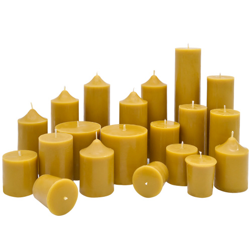 Pilar de cera de abejas velas cónicas