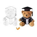 Custom Sublimation Plush Teddy Bears and Shirts for Graduation1
