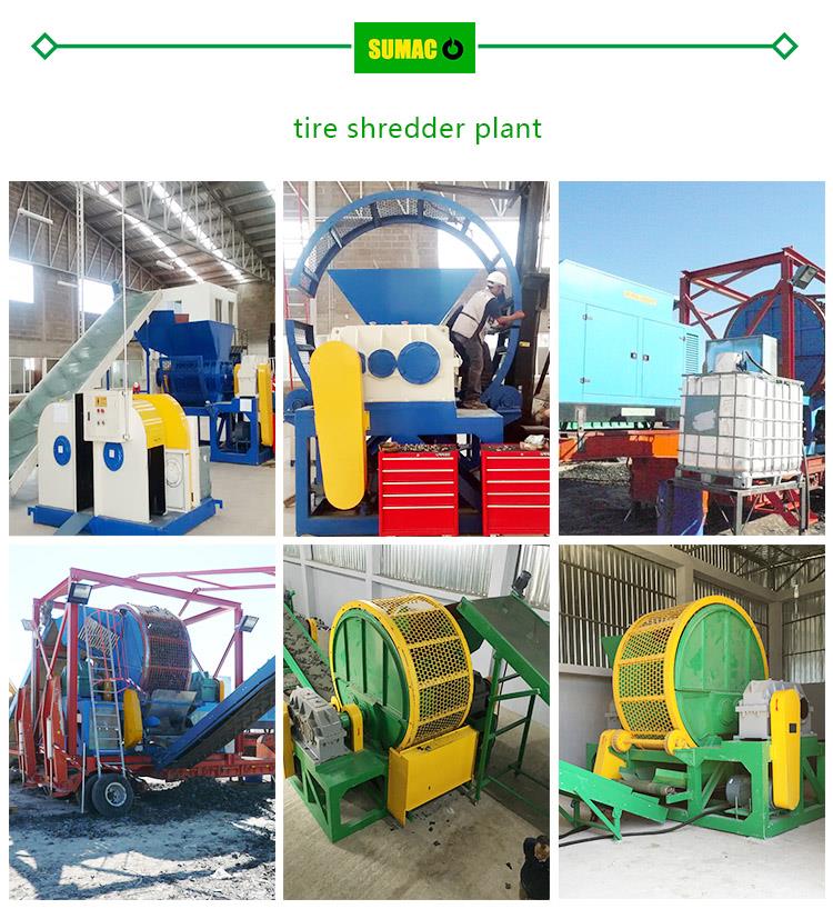 Machine de déchiqueteur de recyclage des pneus