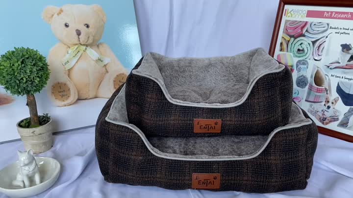 katil persegi panjang hitam &amp; oren
