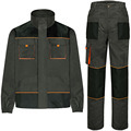 Dark Gray Canvas Work Uniform Set with Multi Pockets1