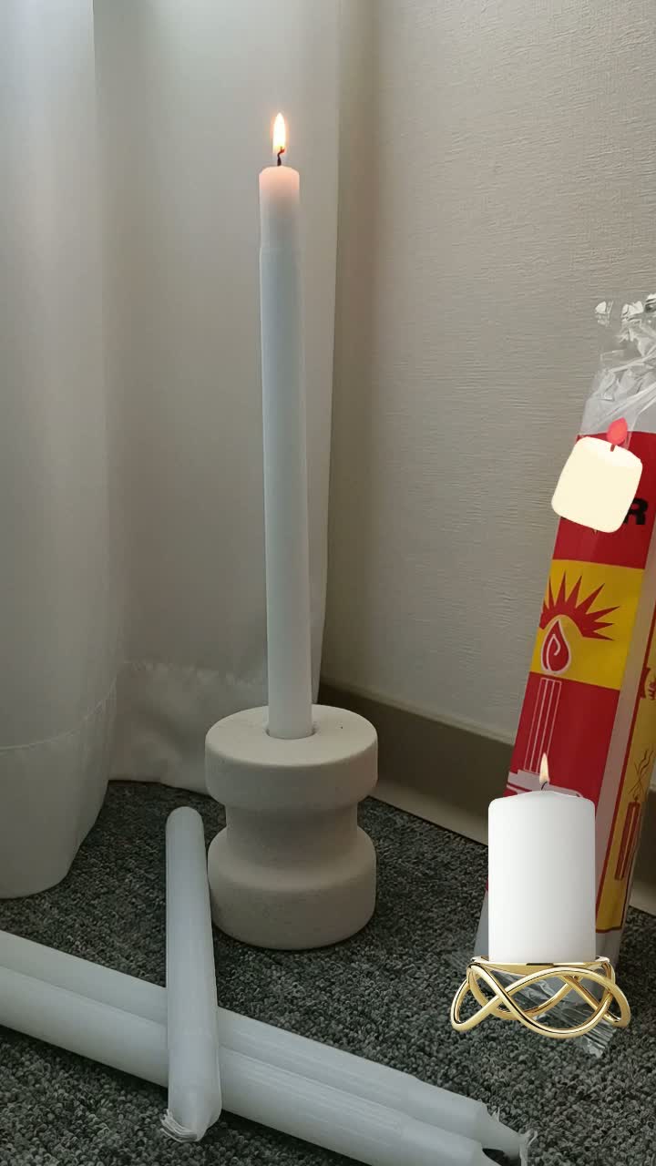 fluted candles