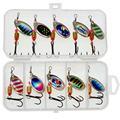 10pcs Multicolor Spinnerbait Boxes Fishing Bait Accessories Kit 3.5g Spoon Lure1