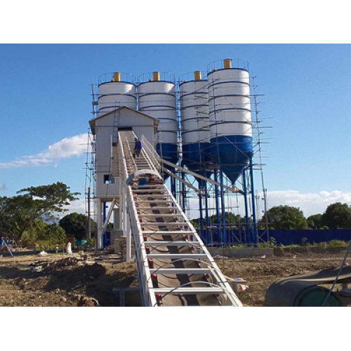 What are the features of HZS commercial concrete batching plant?