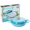 3.8 Quart Porcelain Enameled Cast Iron Casserole Pot: Perfect Family Gift and Cooking Essential1