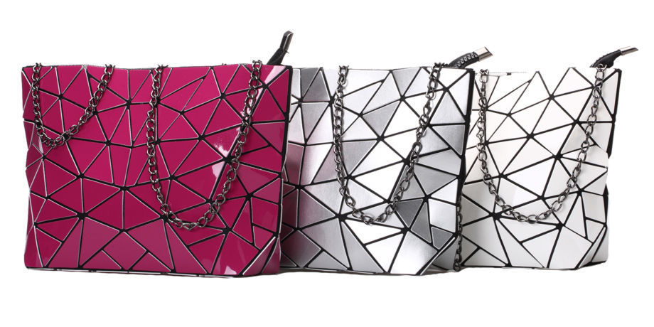 Mode geometrische leuchtende Kupplungshandtaschen für Frauen Holographic Reflective Crossbody Bag Handtasche Lieferant