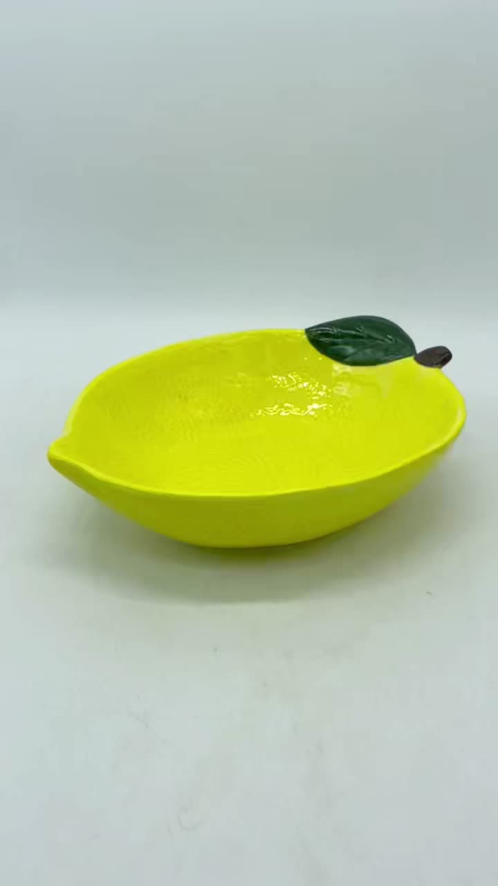 Platos serie vajilla limón