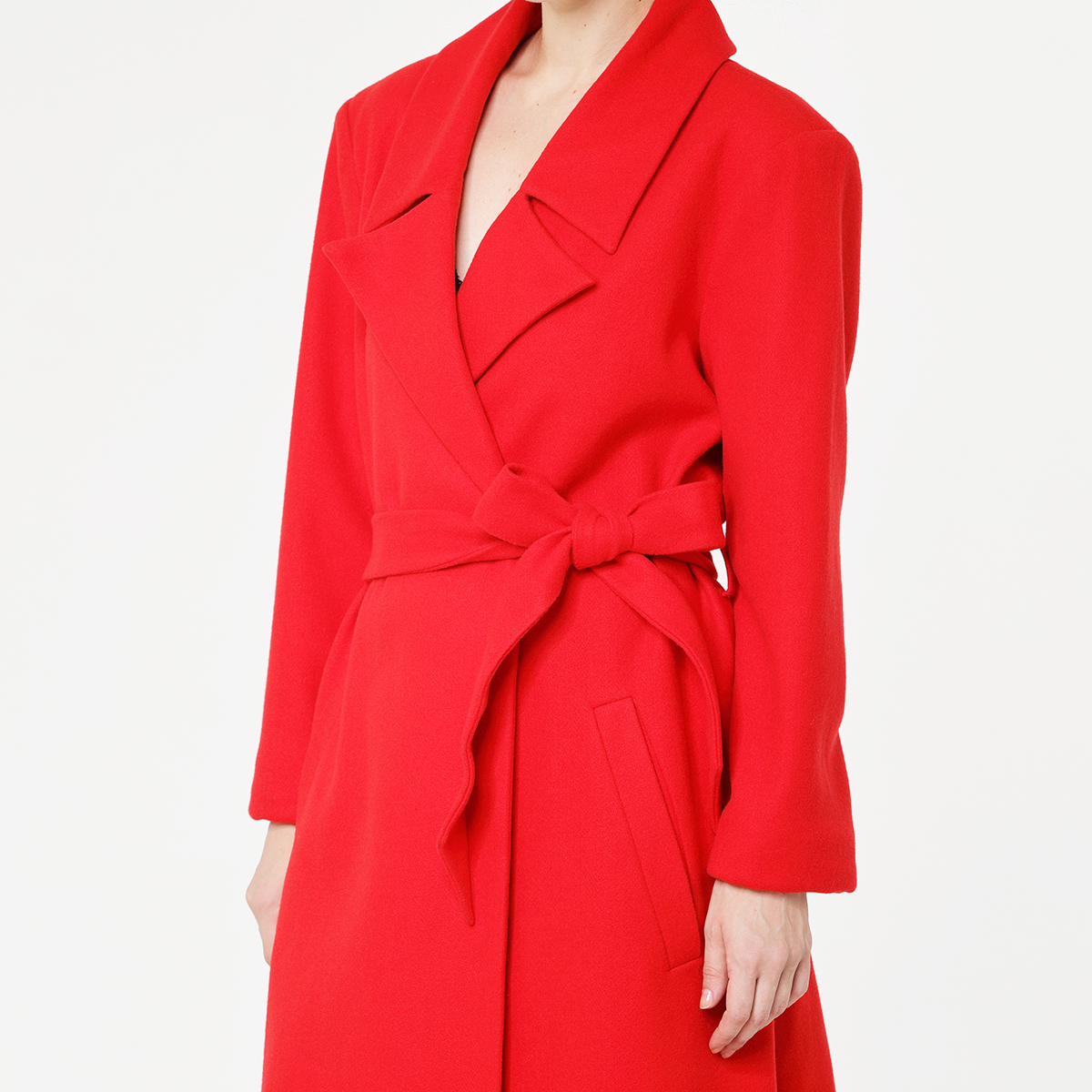 Slim Woolen Long Trench Coat Slim Woolen Long Trench Coat