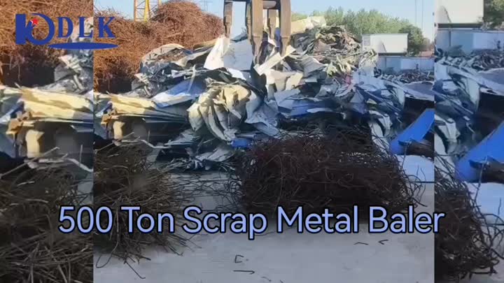 Y81K-500 Scrap Steel Baler Metal Rcycling Machine