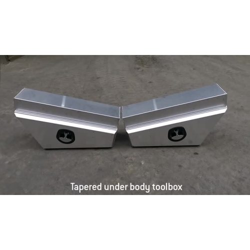 Tapered under tray tool box