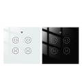 EU/US WiFi RF Smart Life Tuya 2 Gang Double Curtain Blind Switch1
