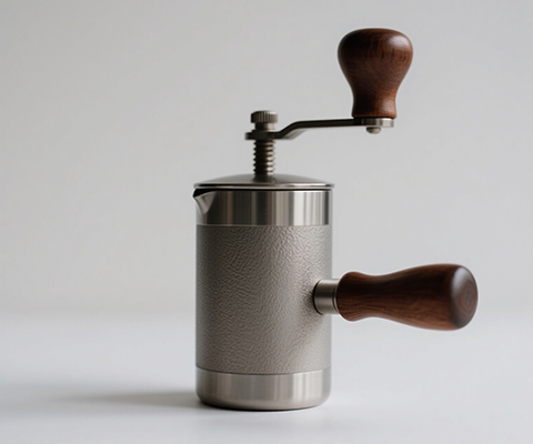 Avelando mão - cafeteira de manivela: uso e recursos