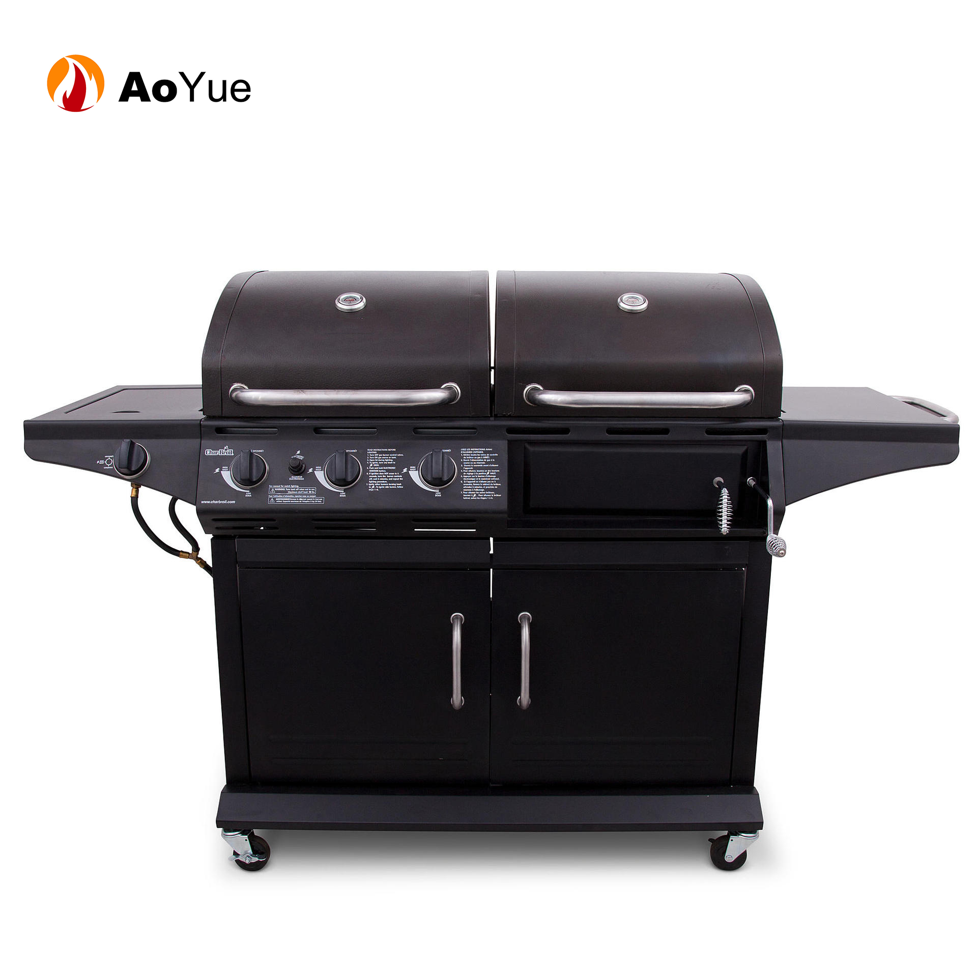 charcoal gas grill combo
