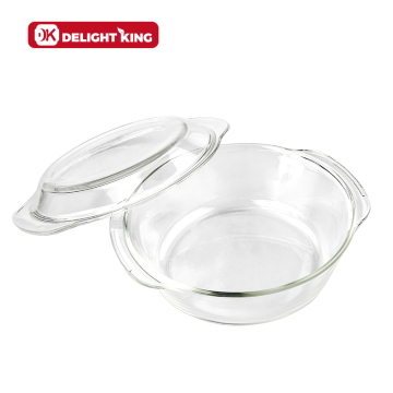 Round Glass Casserole