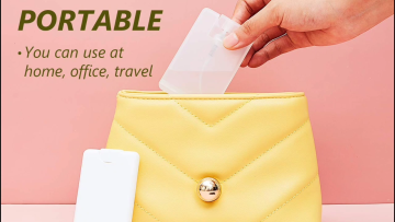 PINK color Pocket Plastic Perfume Atomizer Refillable  Credit Card Perfume Spray Bottles1