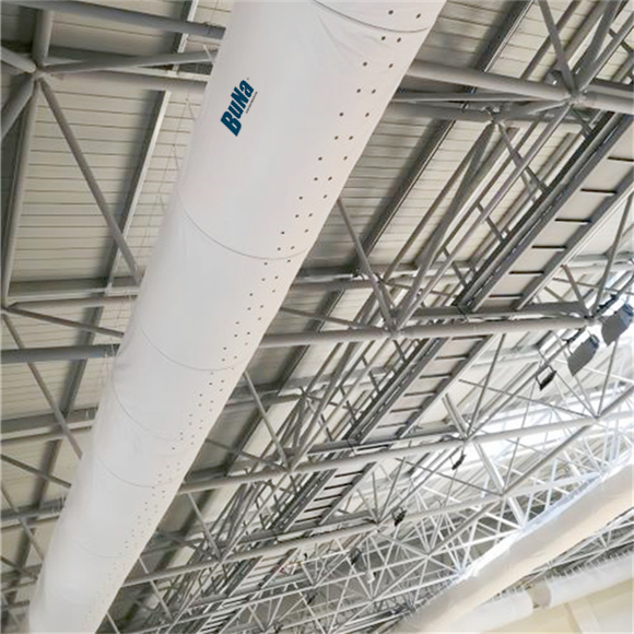 Application of cloth bag duct in physical education institute