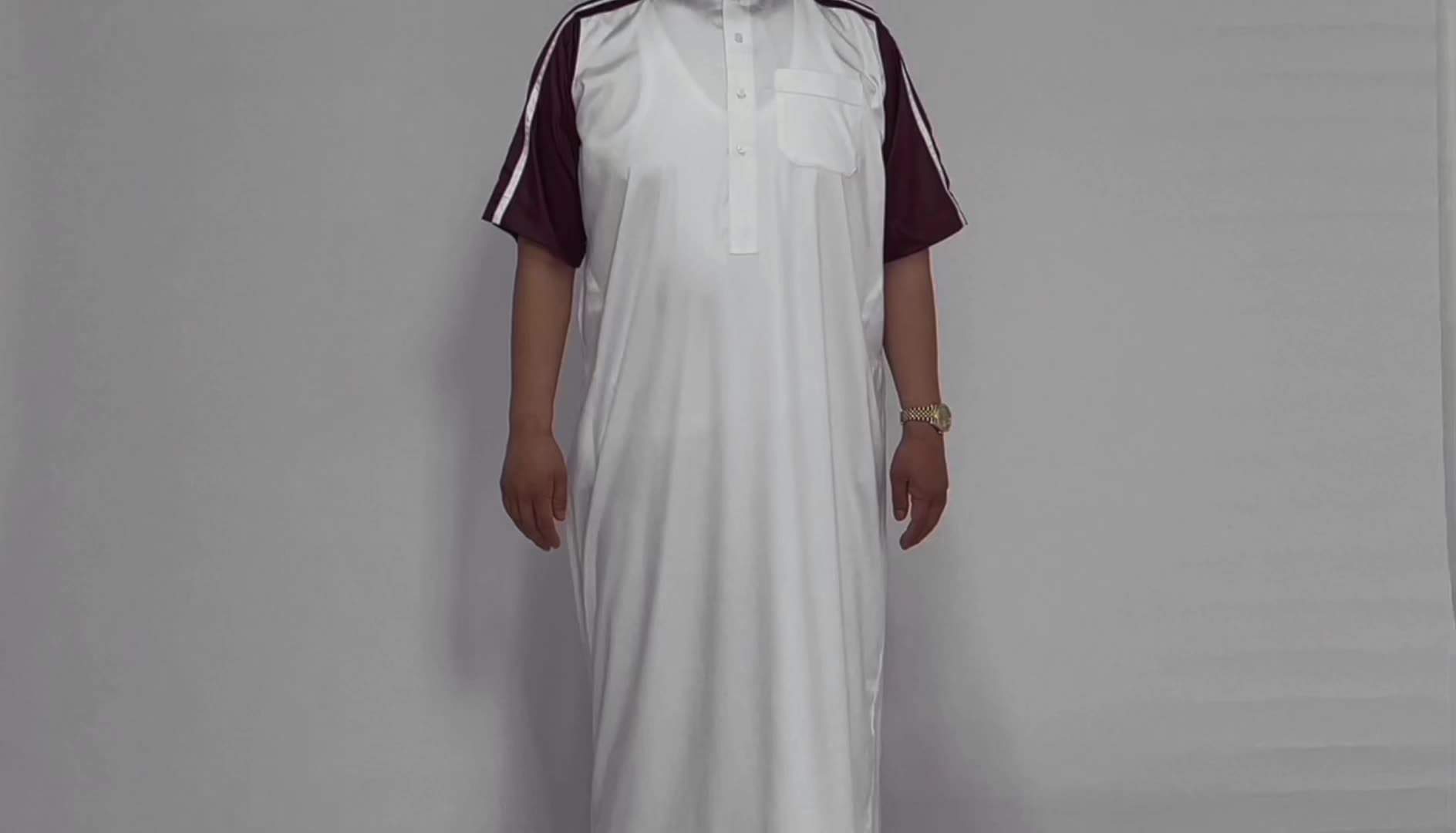 Abiti islamici più venduti uomini thobe arabo musulmano thobe all&#39;ingrosso jubba per uomini uomini islamici abbigliamento thobe1