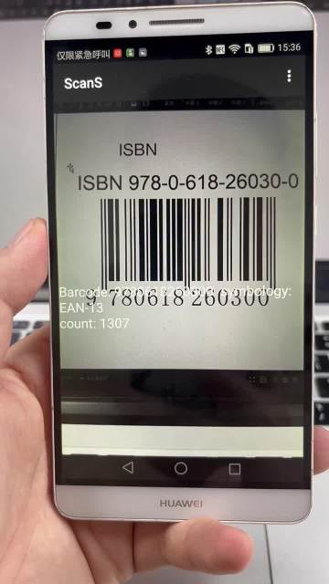 Real time barcode scanning video for Android