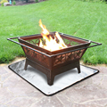 Square Fire Pit Mat Ember Mat voor buitendrouter, grillmat voor gras gazon dek terrasbescherming, outdoor propane1