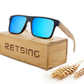 Bamboo Wooden Handmade Polarized Sunglasses with Custom Logo1