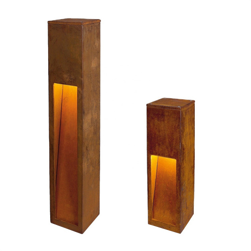 Luz de aço Corten