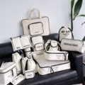 Packing Cubes for Travel, 17Pcs Travel Cubes Set Foldable Suitcase Organizer Lightweight Luggage Storage Bag (Beige)1