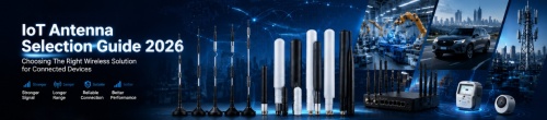 Guia de seleção de antena IoT 2026: como escolher a antena certa para dispositivos conectados