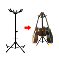 Wholesale Floor Folding Tripod Height Adjustable Ukulele Guitar Hanger1