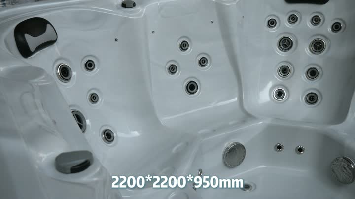 HL9804 whirlpool jacuzzi tub for 8 person