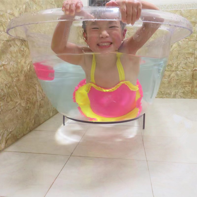 Transparent PC board bathtub