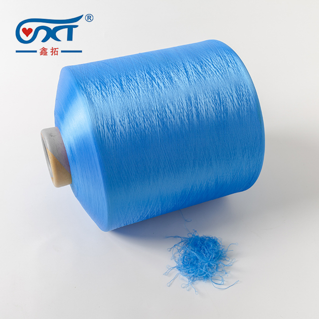 Blue Soft Polyester Yarn 200D/96F DTY 100% Polyester Yarn