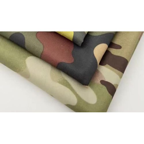 silver-coated camouflage pattern polyester taffeta