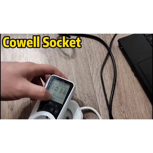 Power Meter Wattmeter Socket Digital LCD Display Wattage Kwh Energy Meter Measuring Outlet Power Analyzer