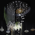 Modern Bird-Shaped Decorative Glass LED Chandelier Light1