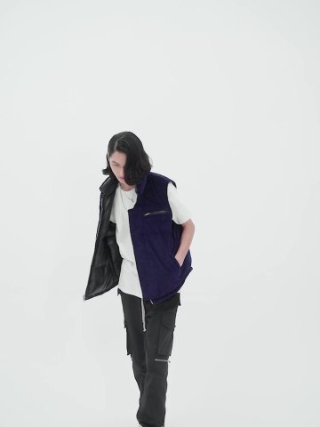 High Quality winter Down Vest Stand Collar high street Zipper Waistcoat For Men and Women1