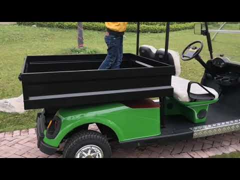 2 seats utility golf cart with rear cargo box/ golf cart with cargo bed