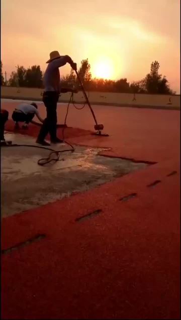 EPDM rubber granule laying 1