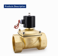 2W Normally Closed Brass Solenoid Valve - Water/Air On-Off 220V/24V/12V 3in1