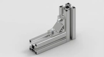 aluminum right angle connection